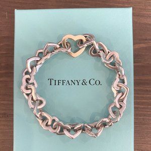 AUTH Tiffany & Co Open Heart Link Bracelet